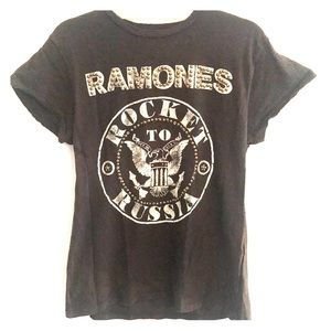Madeworn Ramones T-Shirt with Nailheads-Size XS